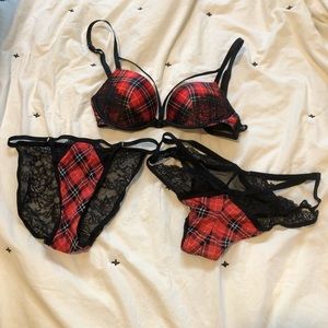 Victoria’s Secret 3 Piece Plaid Set